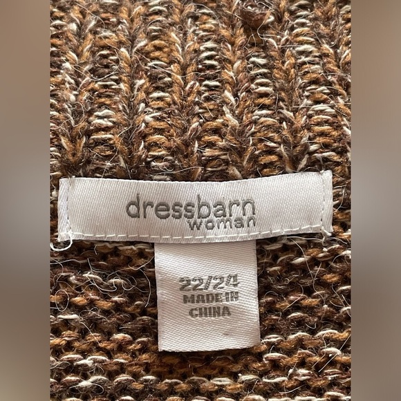 Dress barn cardigan/sweater for women’s 3/4 color:brown size:22/24 - Picture 6 of 10